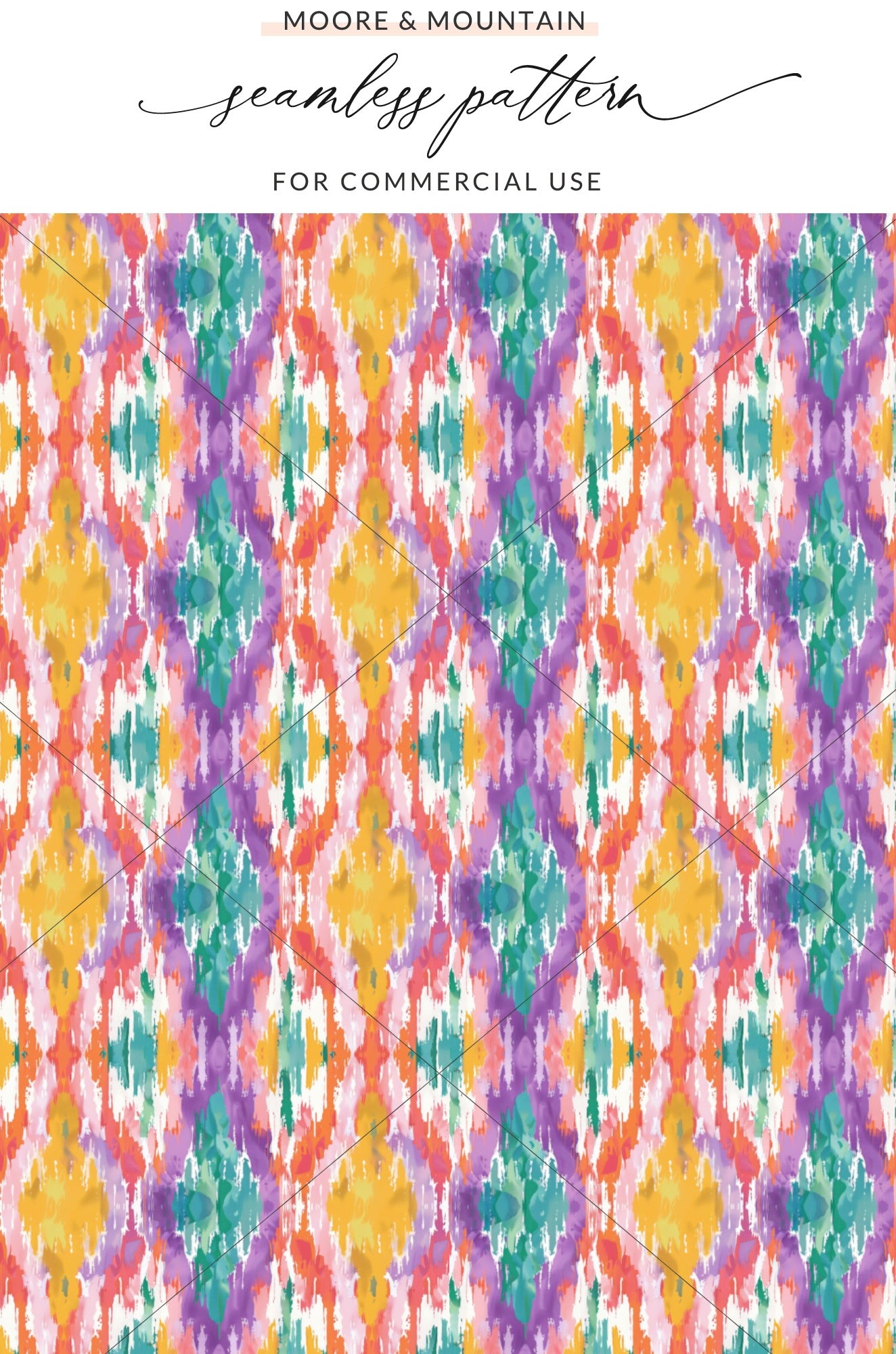 Colorful Abstract Seamless Pattern for Commercial Use