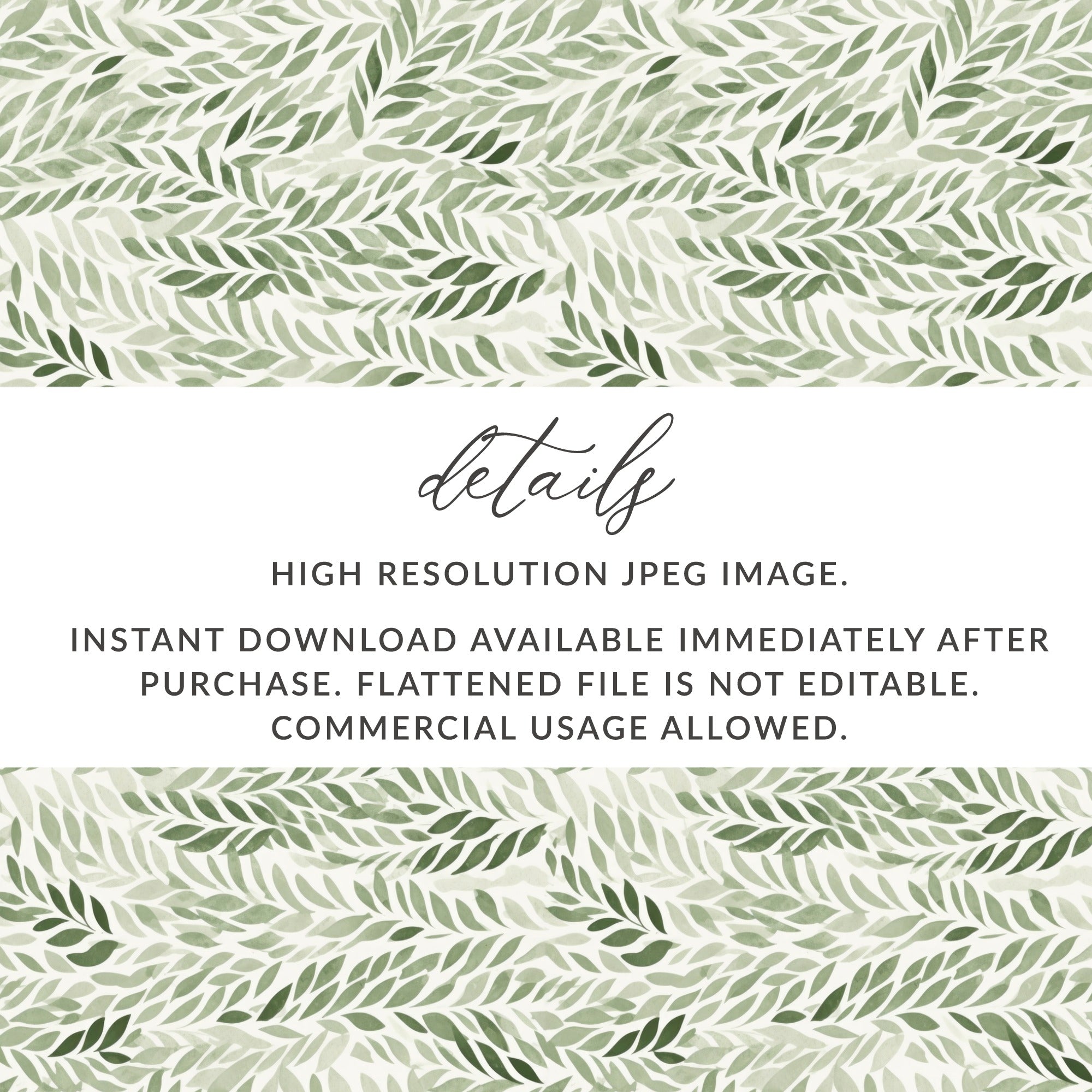 High Resolution Leaf Pattern Digital Download Image