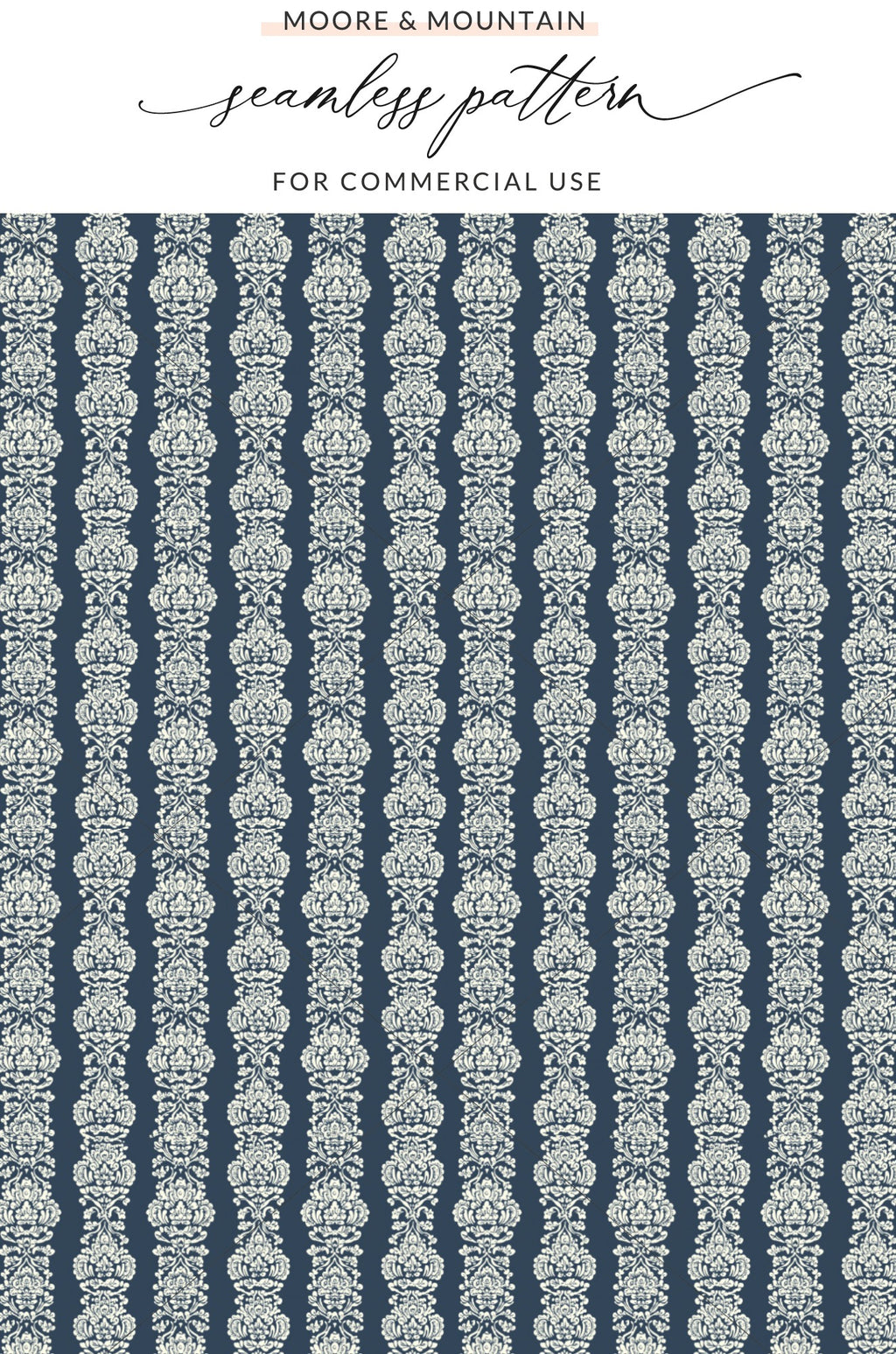Elegant Seamless Floral Pattern for Commercial Use
