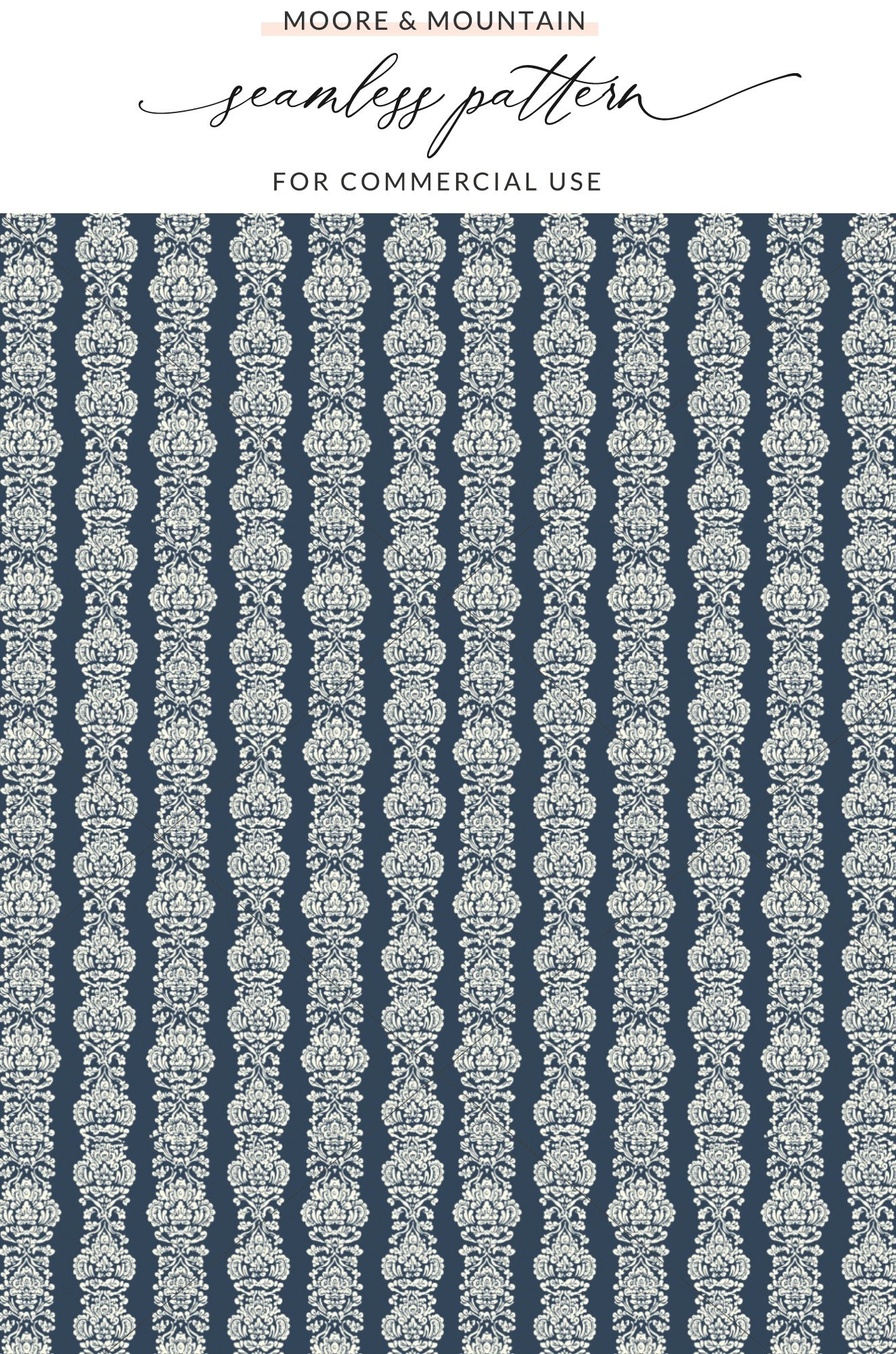 Elegant Seamless Floral Pattern for Commercial Use