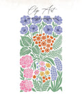 Floral illustration with anemones, roses, and hyacinths, by Moore & Mountain.