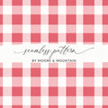 Red and White Plaid Seamless Pattern Design Sheet