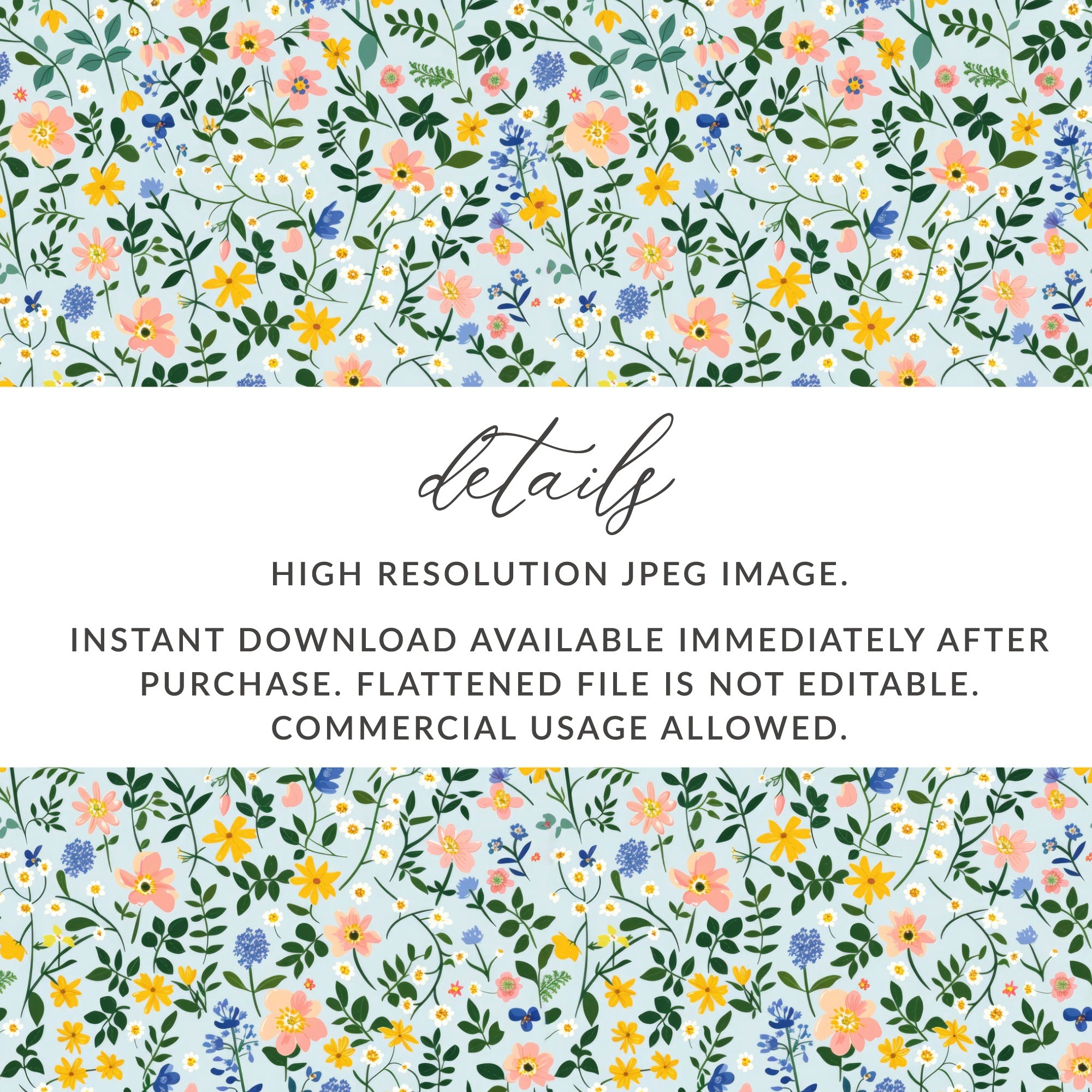 Colorful Floral Pattern Details High Resolution JPEG Image