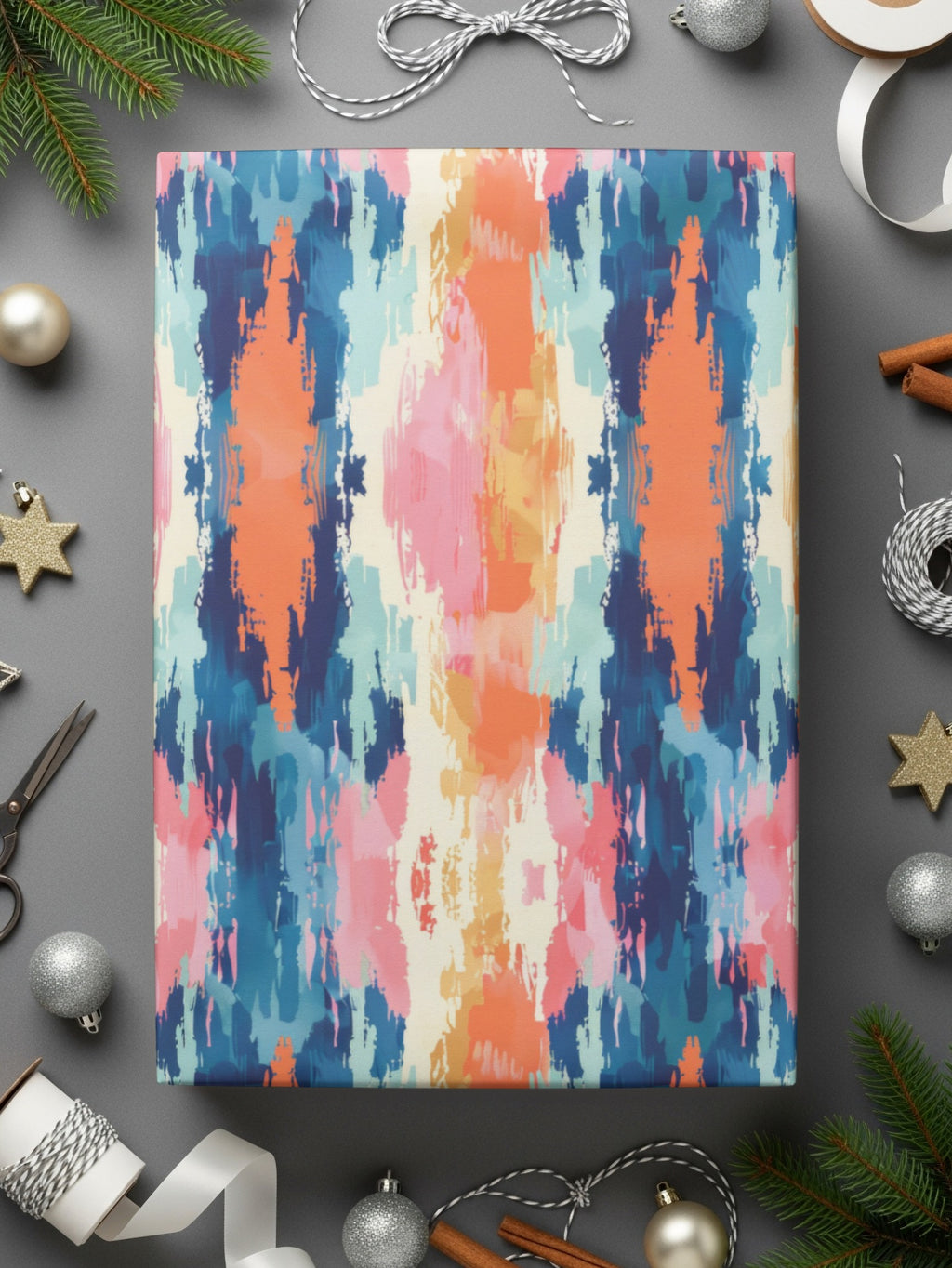Colorful Abstract Design Wrapping Paper for Gifts