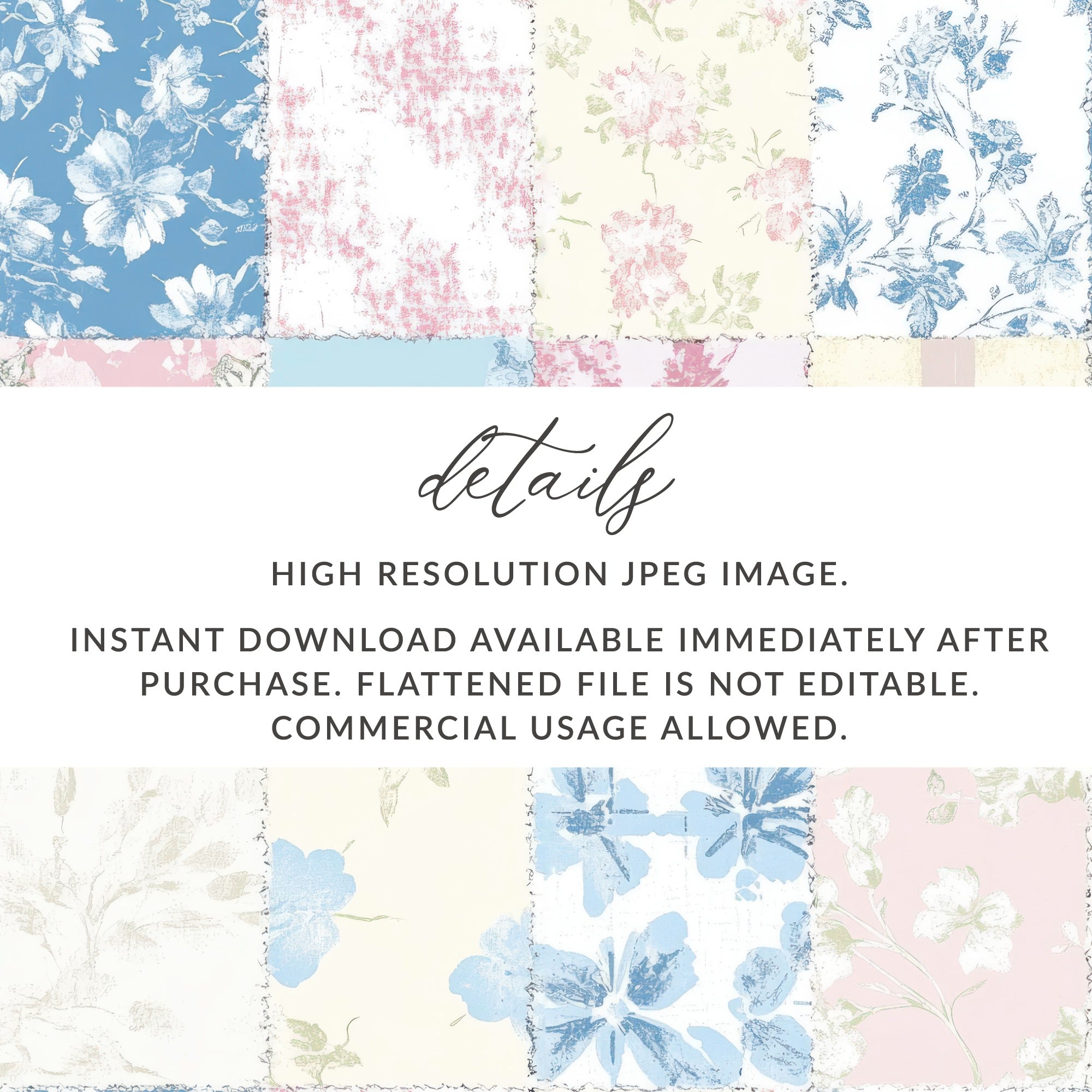 High Resolution Floral Patterns JPEG Image for Download