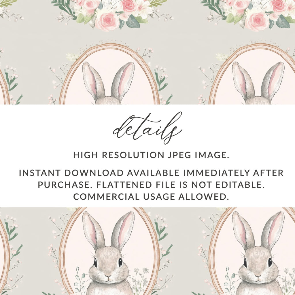 Adorable Bunny High Resolution JPEG for Instant Download