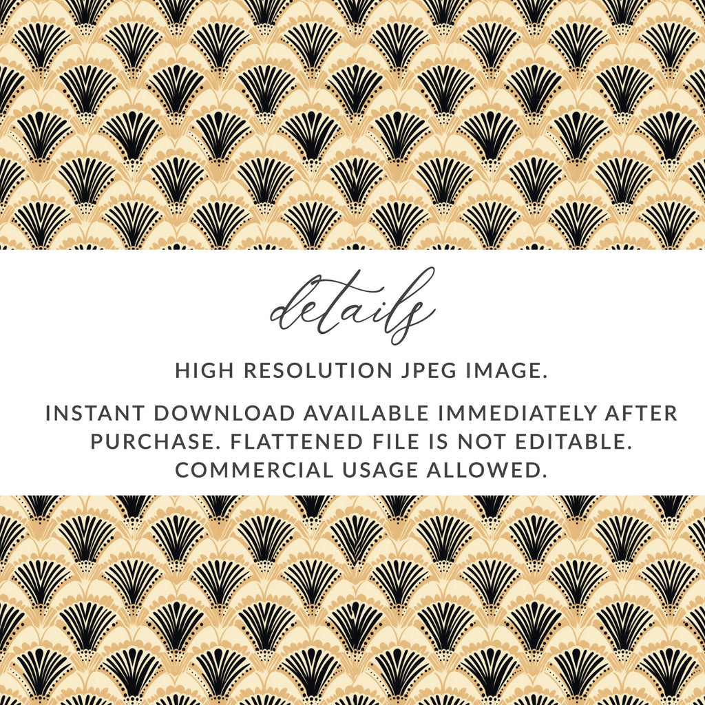 Art Deco Pattern High Resolution JPEG Digital Download