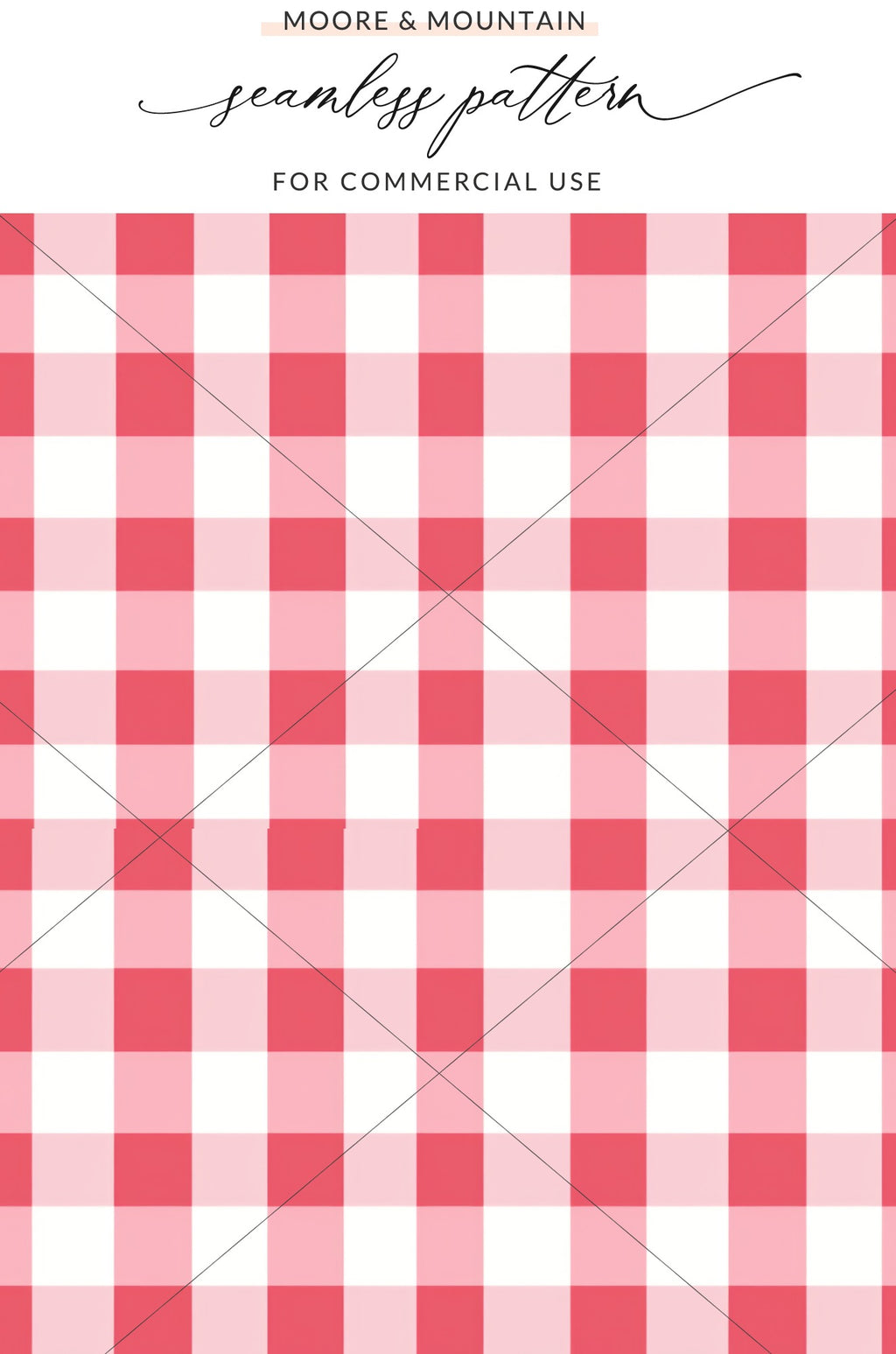 Red and White Checkered Seamless Pattern Design