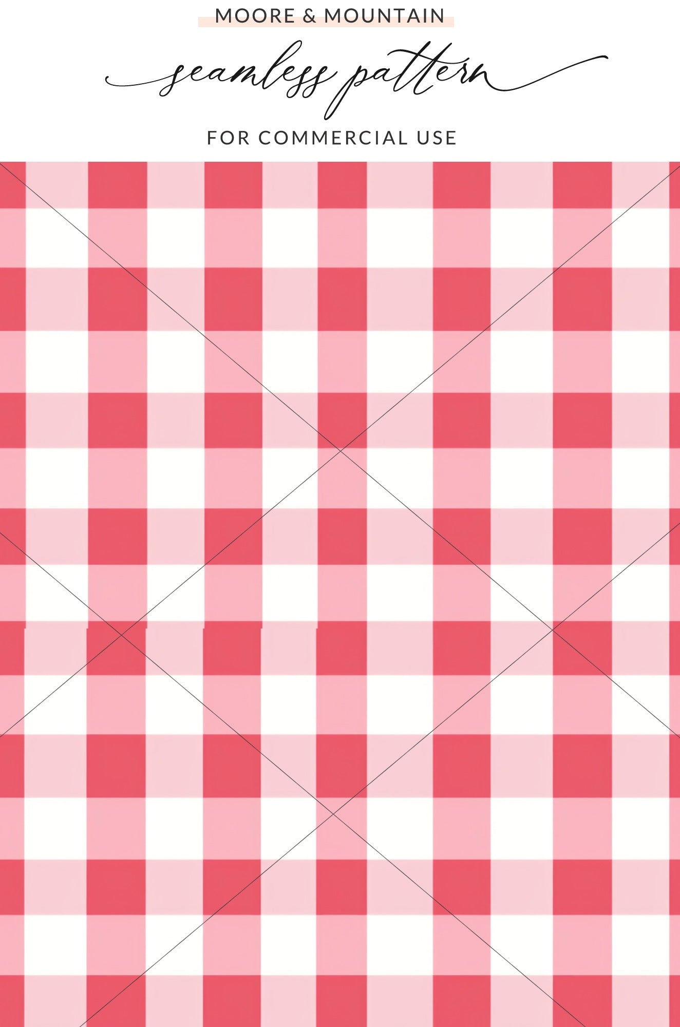 Red and White Checkered Seamless Pattern Design
