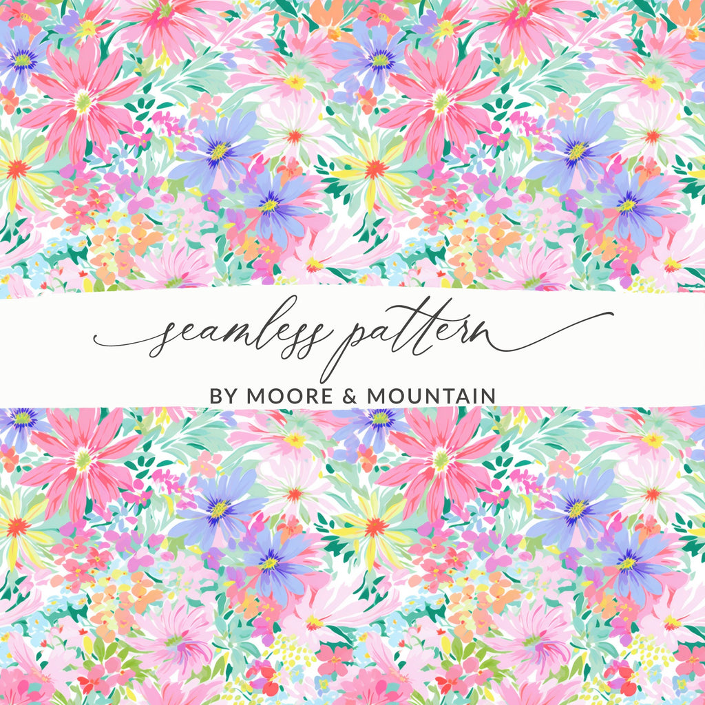 Floral Pastel Seamless Pattern by Moore & Mountain