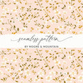 Light Pink Floral Seamless Pattern by Moore & Mountain