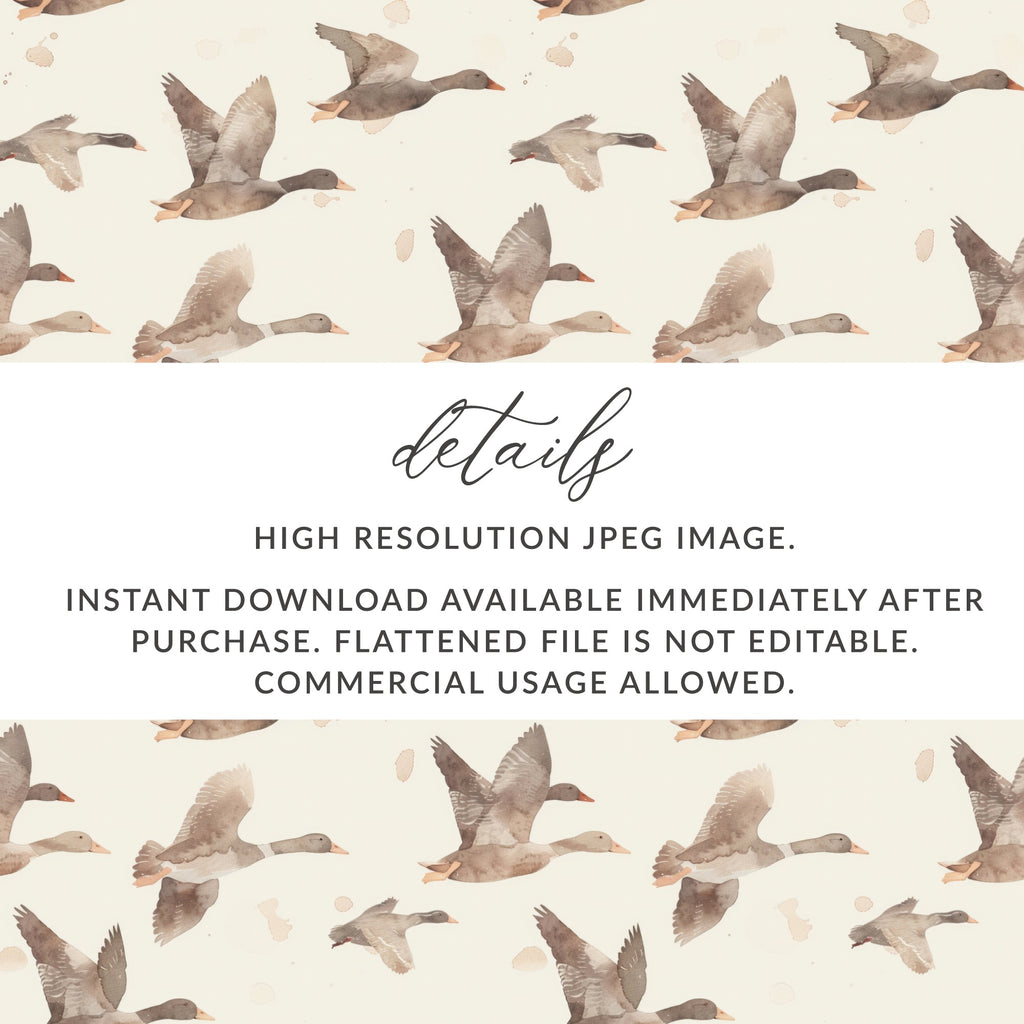 High Resolution JPEG Image of Flying Geese Digital Download