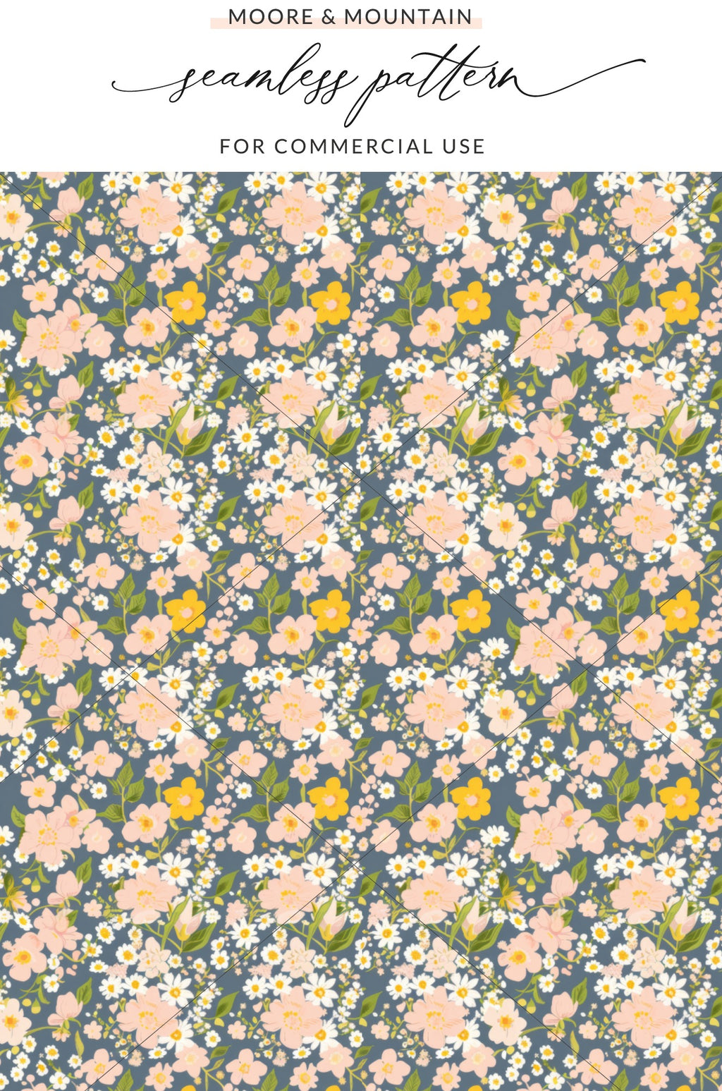 Seamless Floral Pattern for Commercial Use Design