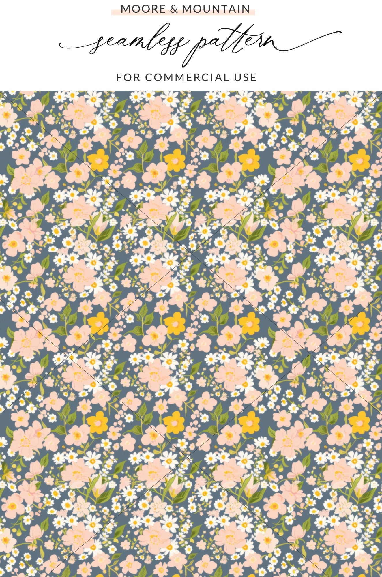 Seamless Floral Pattern for Commercial Use Design