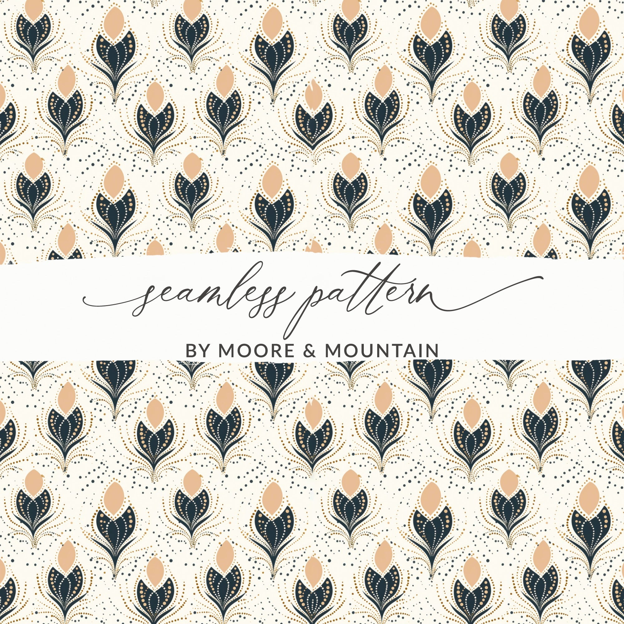 Elegant Seamless Pattern Design by Moore Mountain