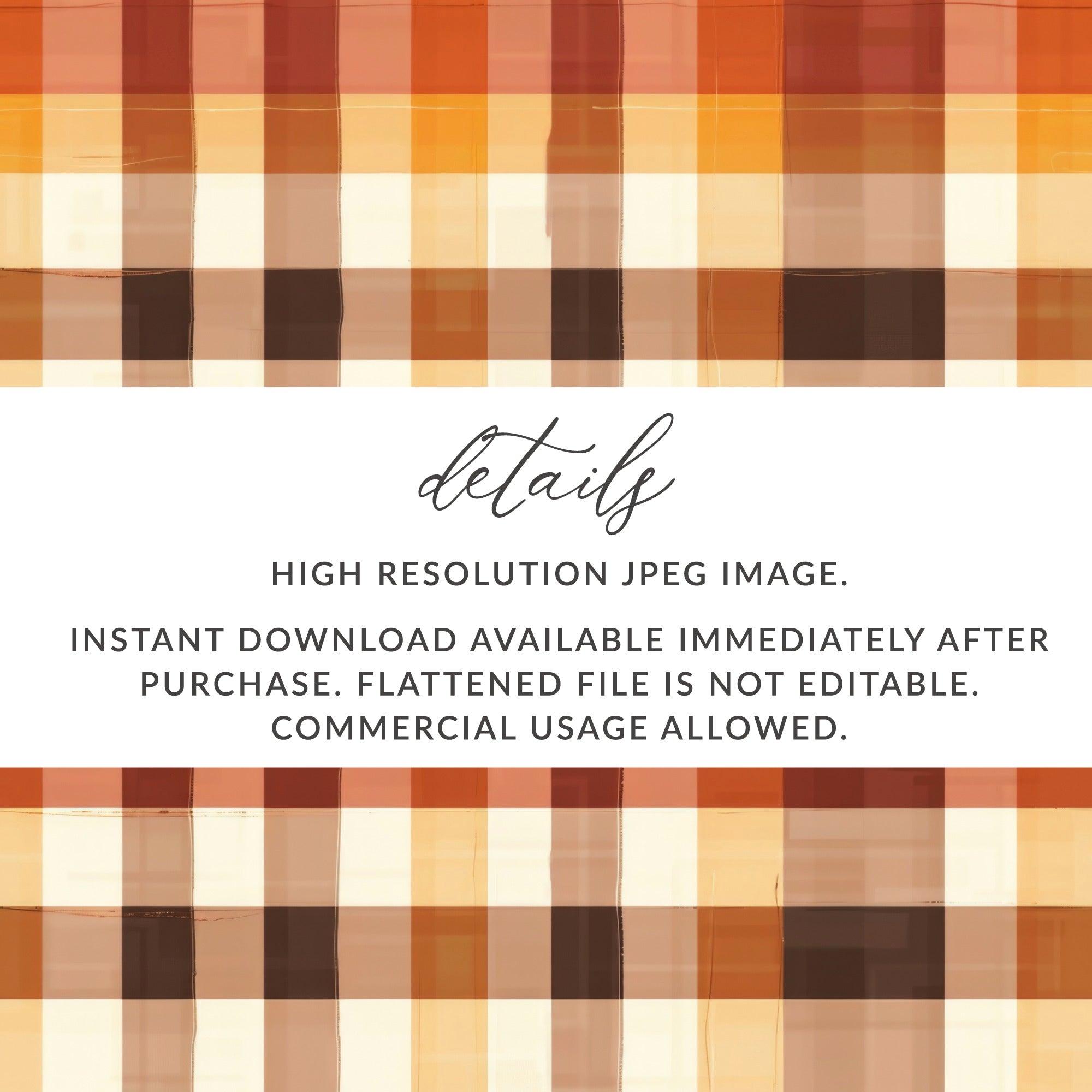 High Resolution JPEG Instant Download Plaid Image