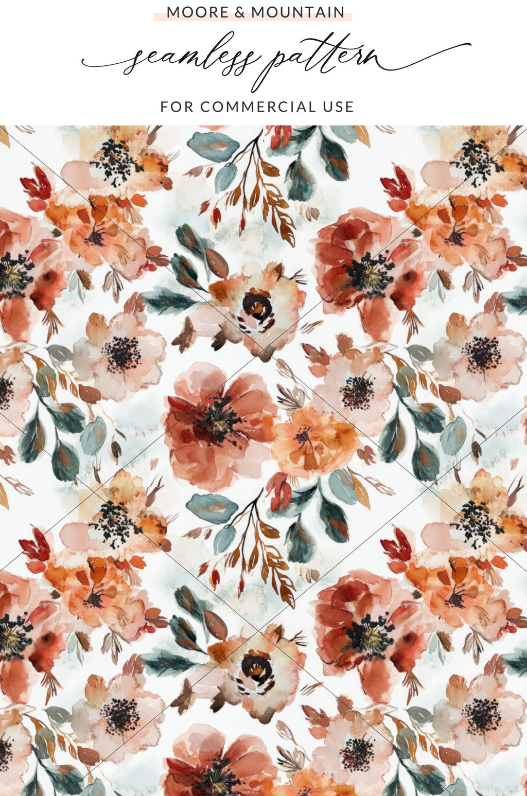 Stunning Seamless Floral Pattern for Commercial Use