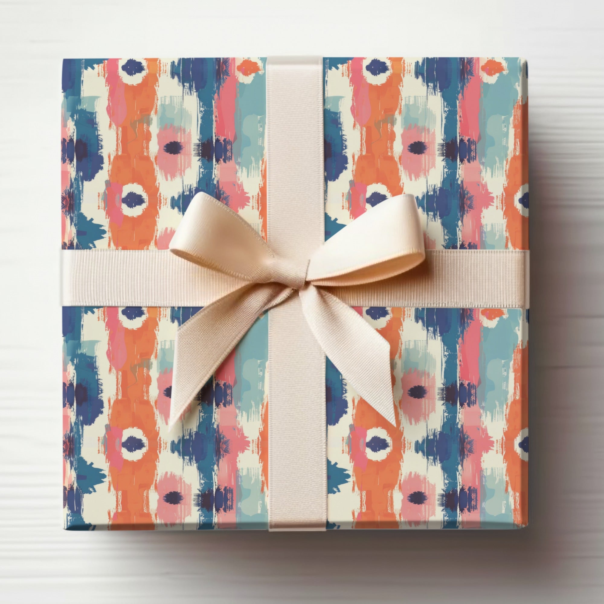 Colorful Abstract Pattern Gift Wrap Design