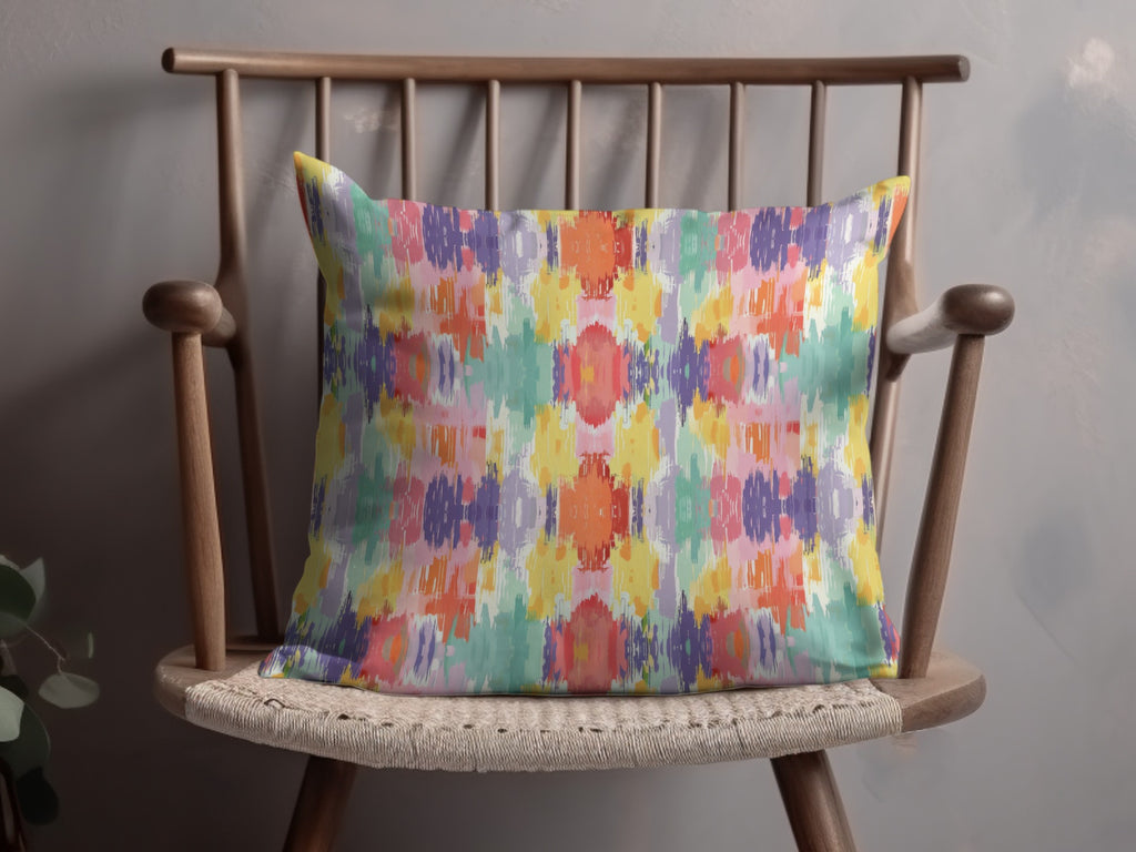 Vibrant Multicolor Abstract Pattern Pillow Product