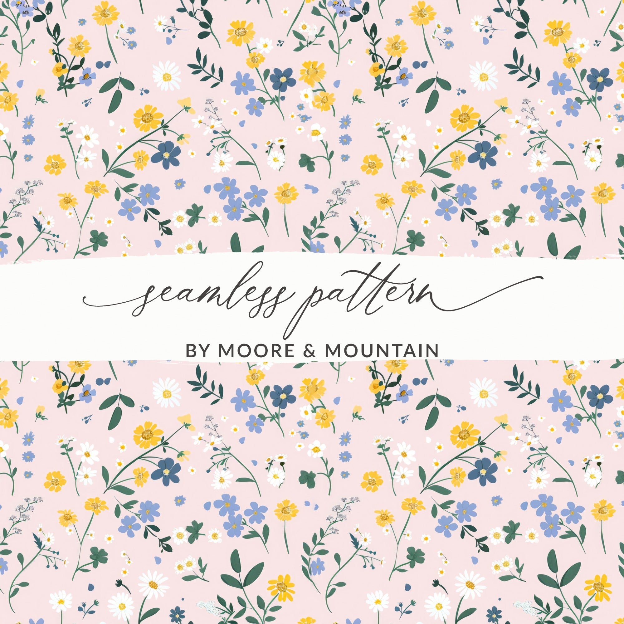 Seamless Pattern by Moore & Mountain floral design