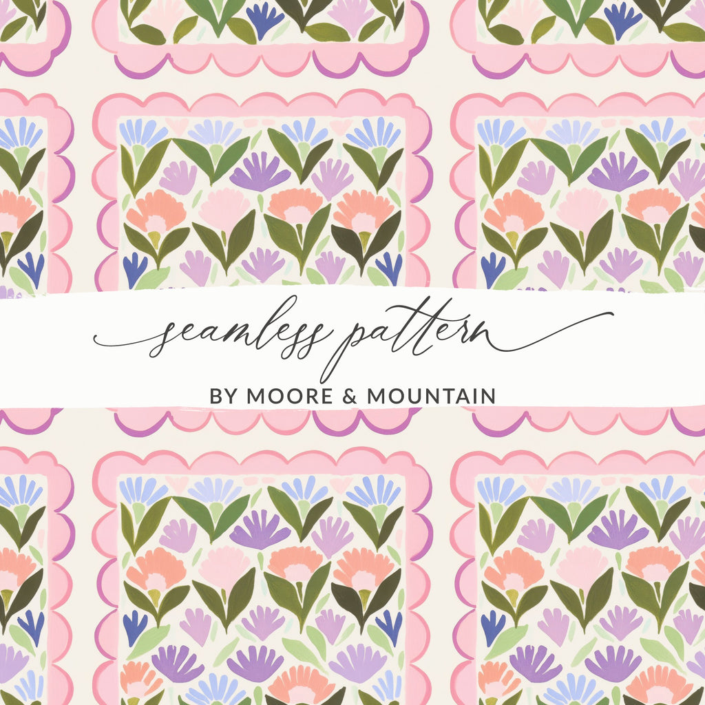 Floral Seamless Pattern by Moore & Mountain Design