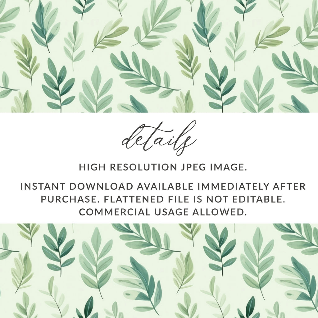 High Resolution JPEG Leaves Instant Download Image