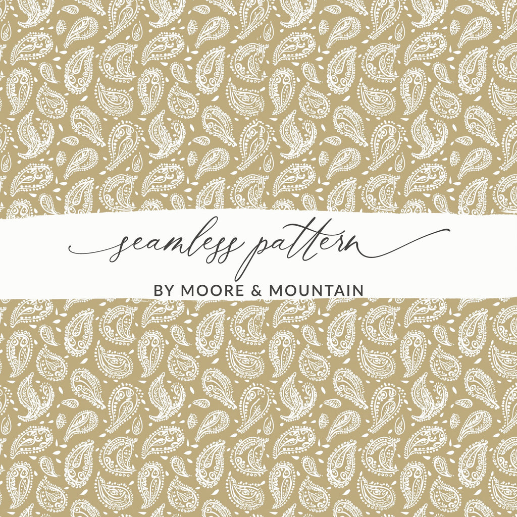 Seamless Paisley Pattern by Moore & Mountain Design