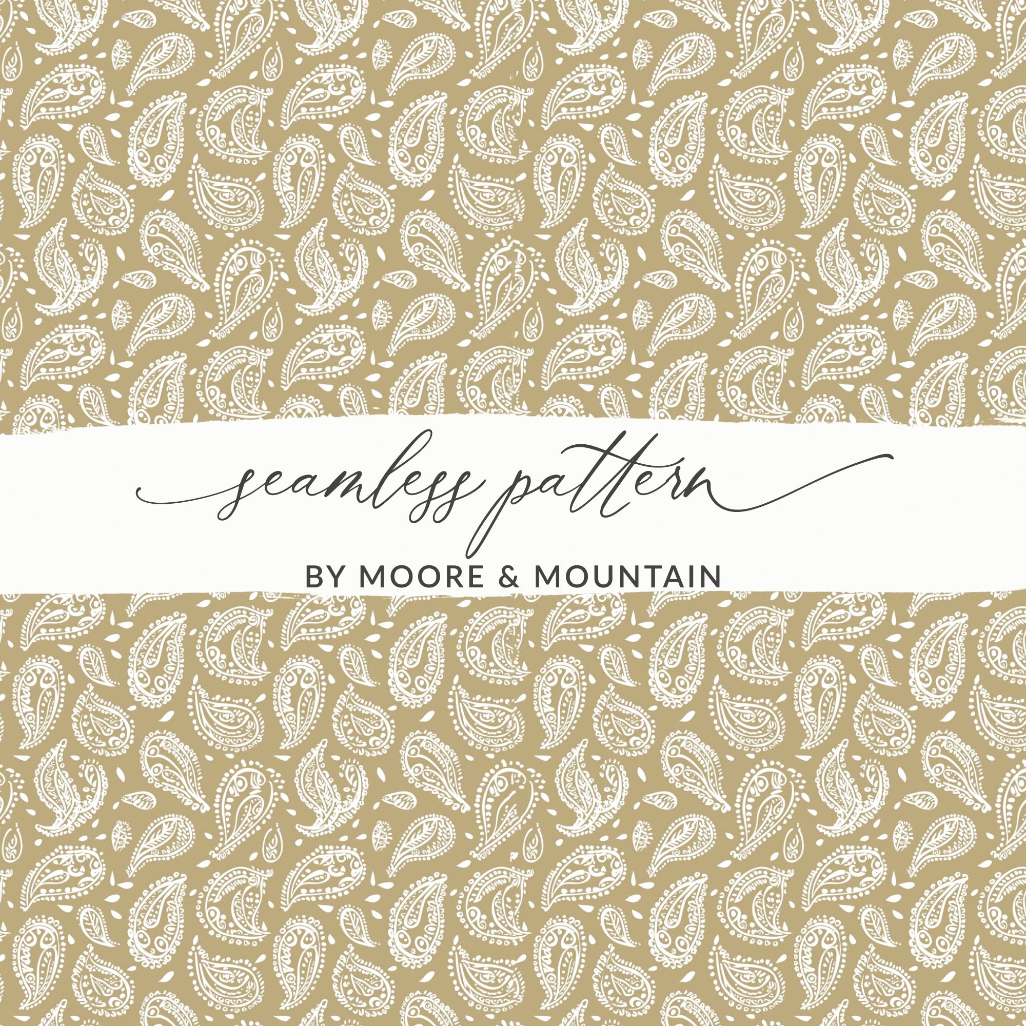 Seamless Paisley Pattern by Moore & Mountain Design