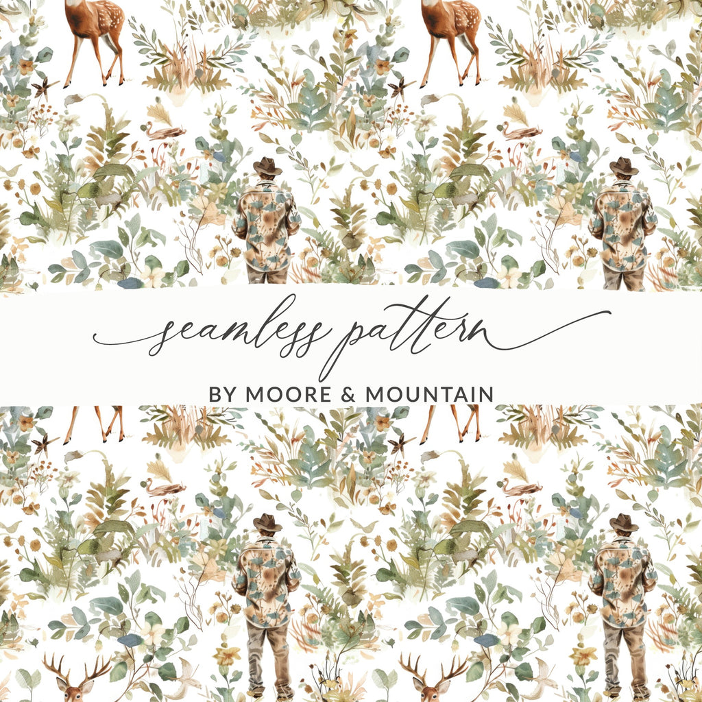 Seamless Pattern by Moore & Mountain Digital Art
