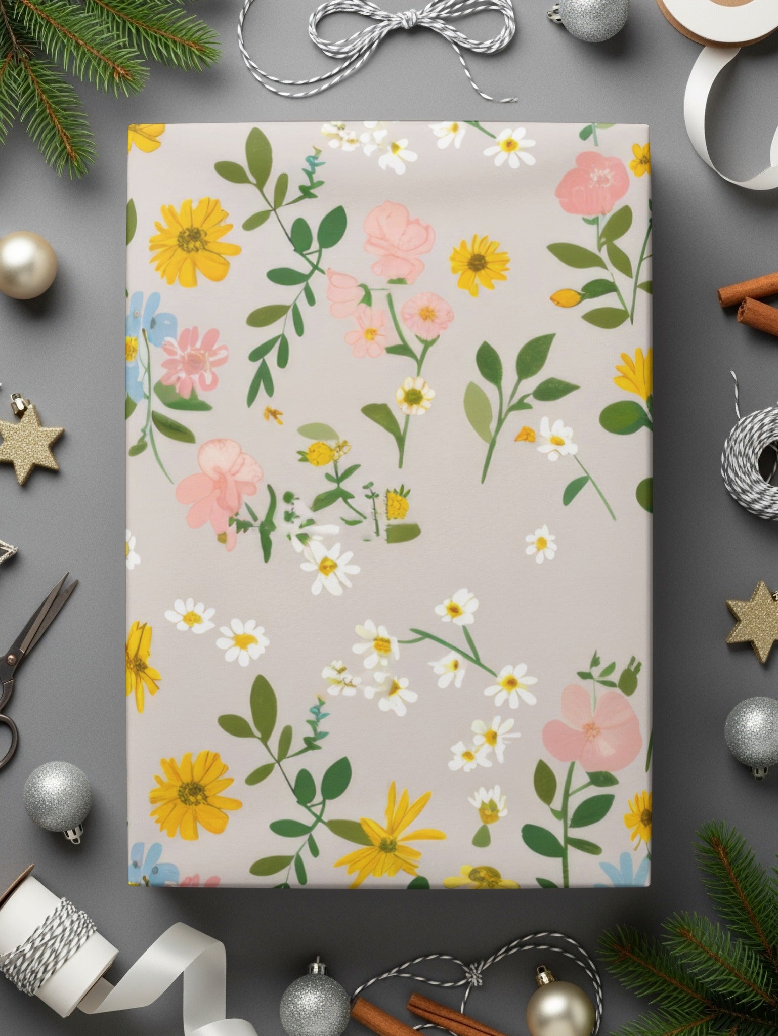 Beautiful Floral Patterned Wrapping Paper for Gifts