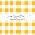 Yellow and White Checkered Seamless Pattern Design