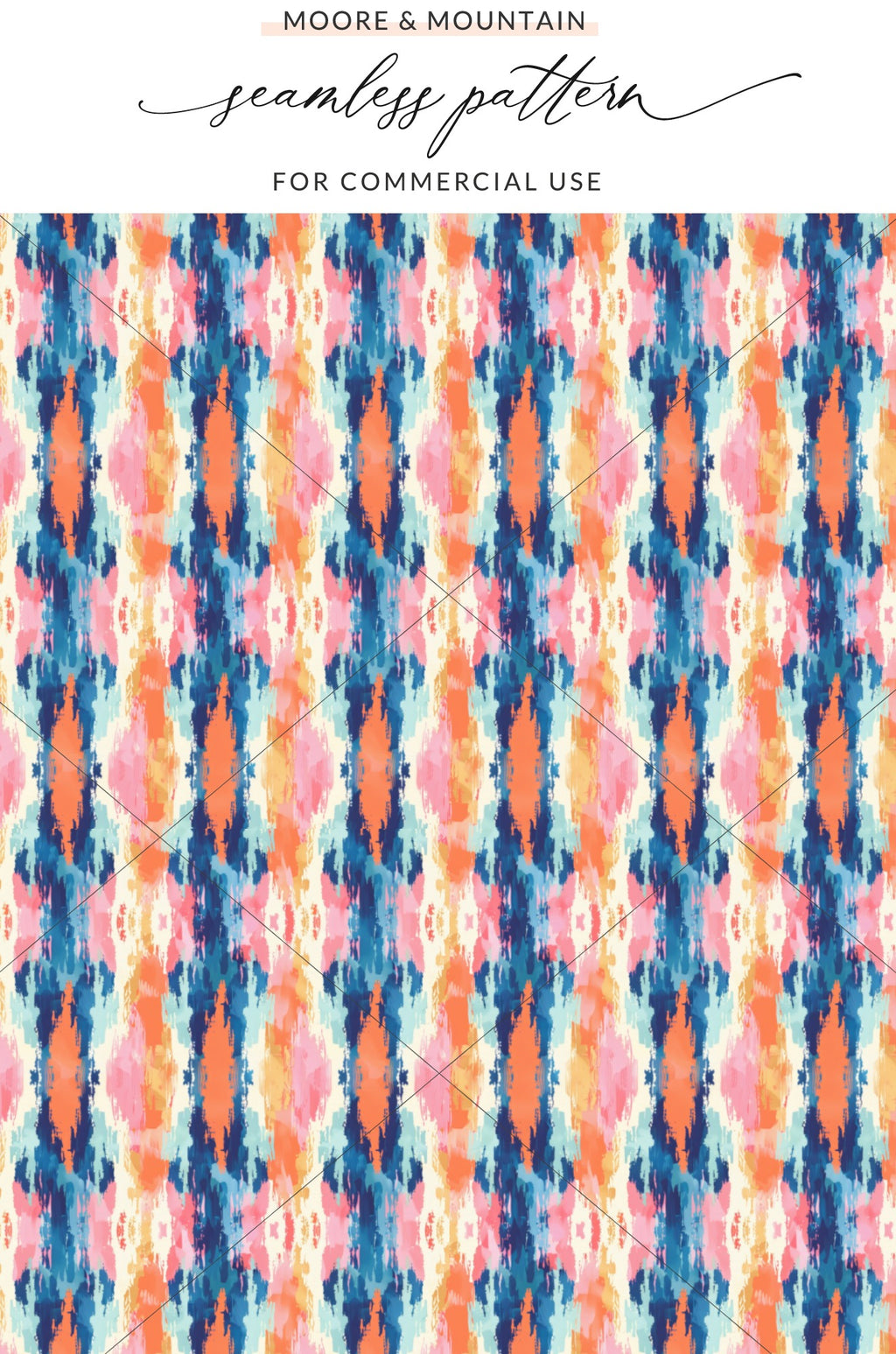 Abstract Colorful Seamless Pattern for Commercial Use