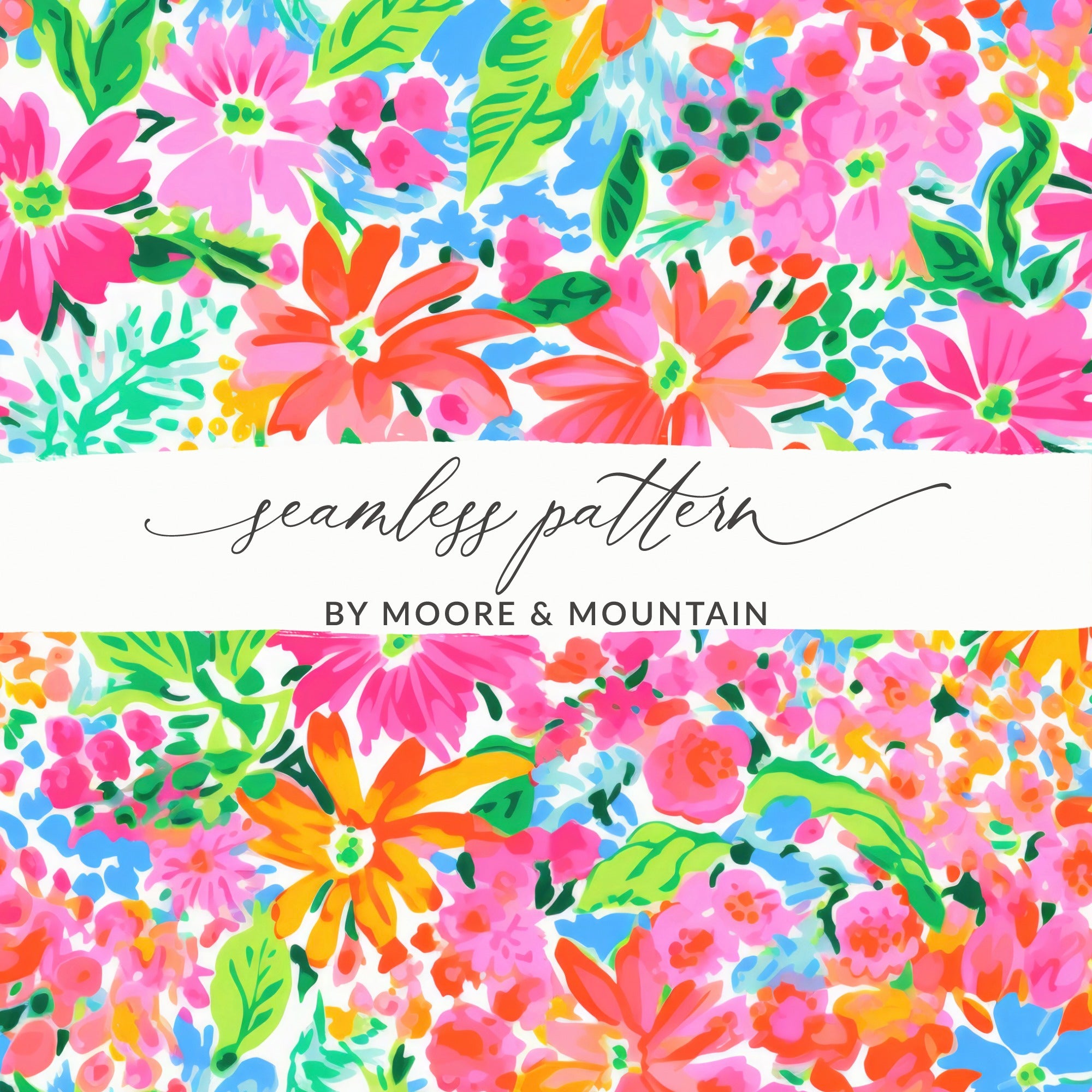Seamless Floral Pattern by Moore and Mountain Product