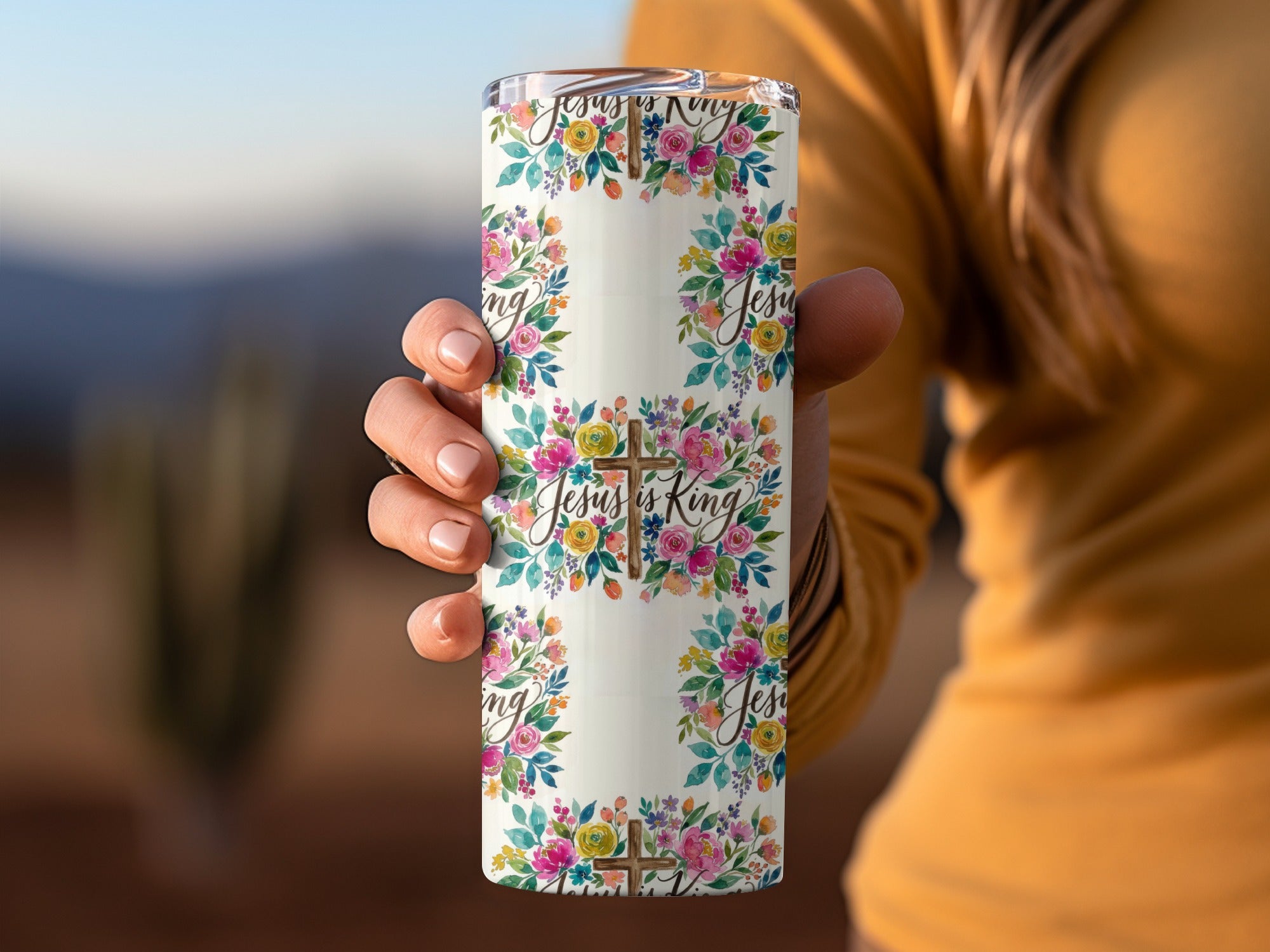 Jesus is King Floral Crosses Skinny Tumbler product type
Jesus is King
Christian Tumbler
Religious Gift
Floral Design
Cross Symbol
Faith Inspired
Inspirational Drinkware
Scripture Art
Watercolor Flowers
God Is Good
Spiritual Tumbler
Christian Living
Gift For Her
Coffee Tumbler
Travel Mug
Skinny Tumbler
Faith Based
Religious Tumbler
Christian Faith
Easter Gift