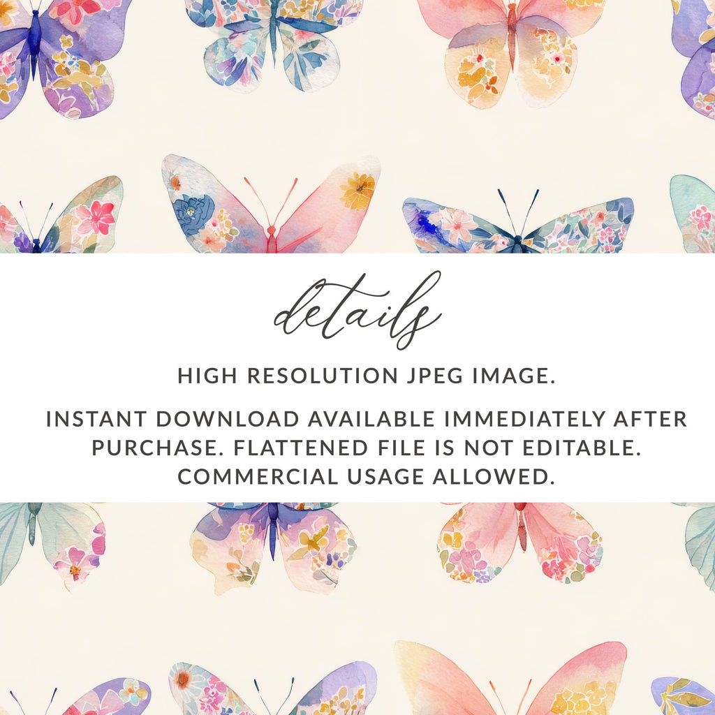 Colorful Watercolor Butterflies High Resolution Image