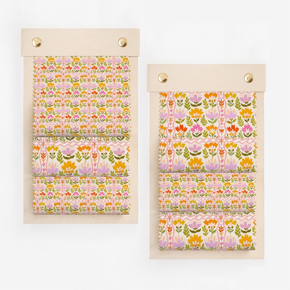 Vibrant Floral Patterned Decorative Fabric Product