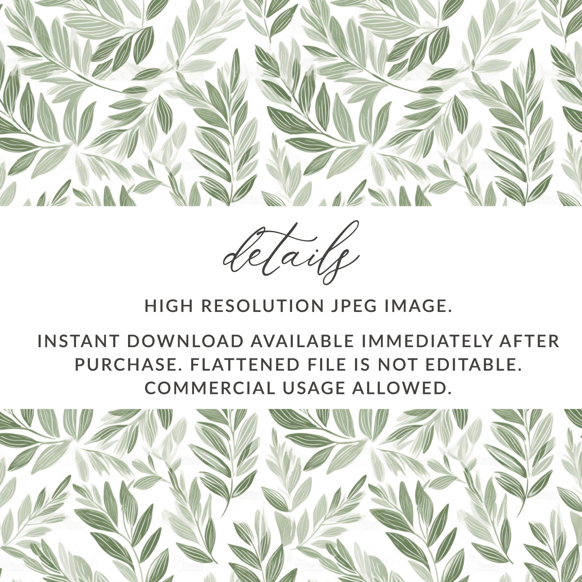 High Resolution Green Leaf Patterned JPEG Image Download