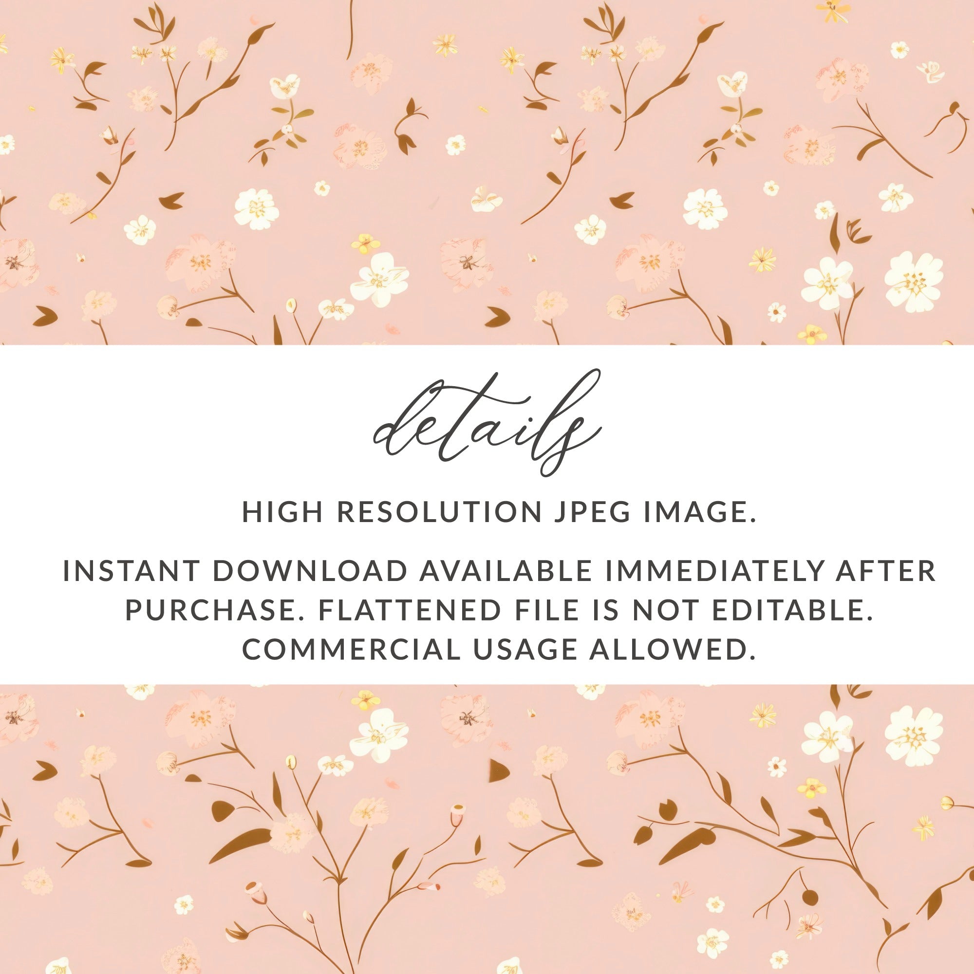 High Resolution JPEG Image Instant Download Usage