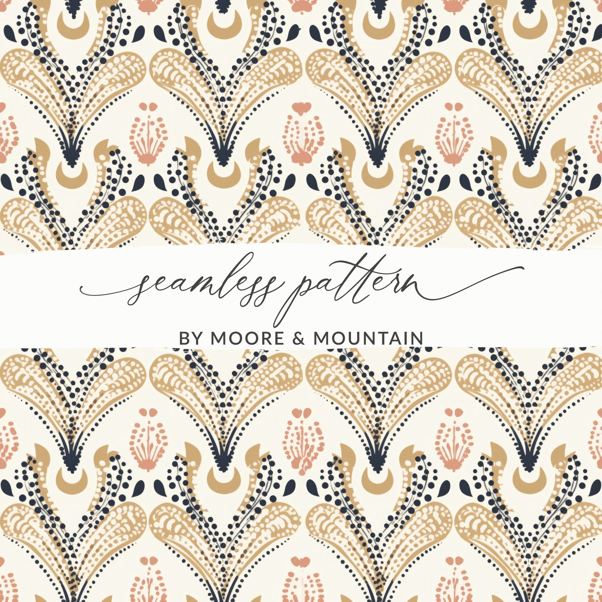 Elegant Paisley and Floral Seamless Pattern Design