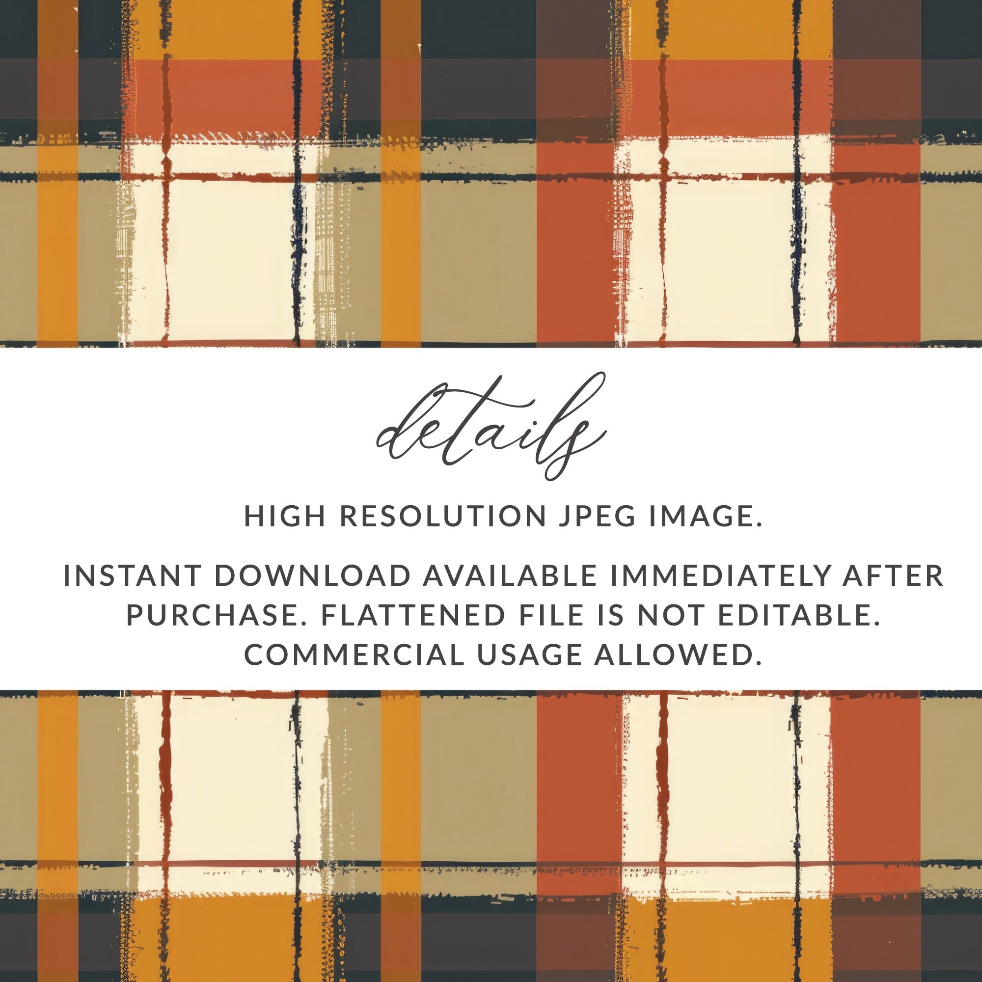 High Resolution Plaid Pattern Instant Digital Download
