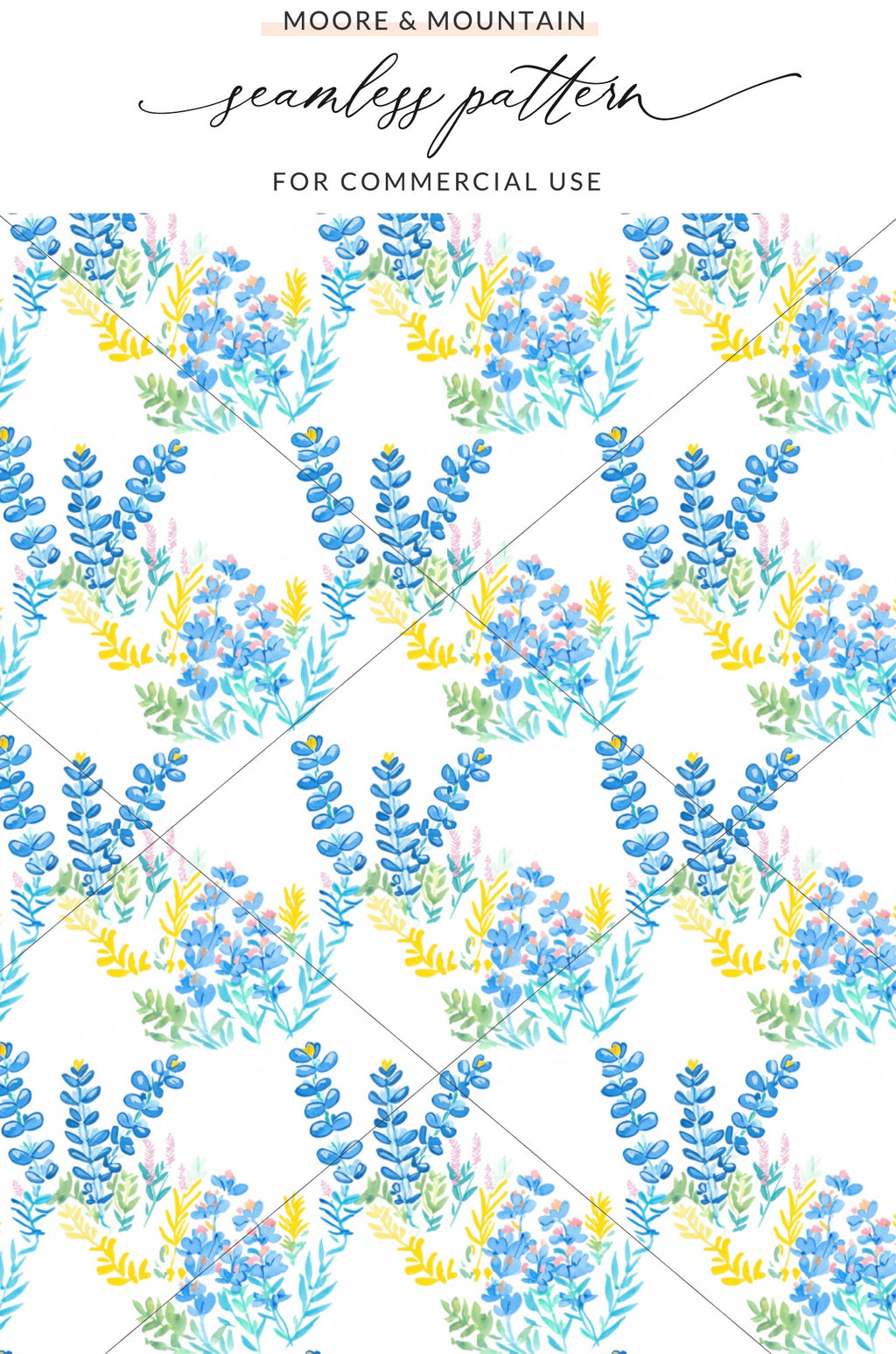 Bright Floral Seamless Pattern for Commercial Use