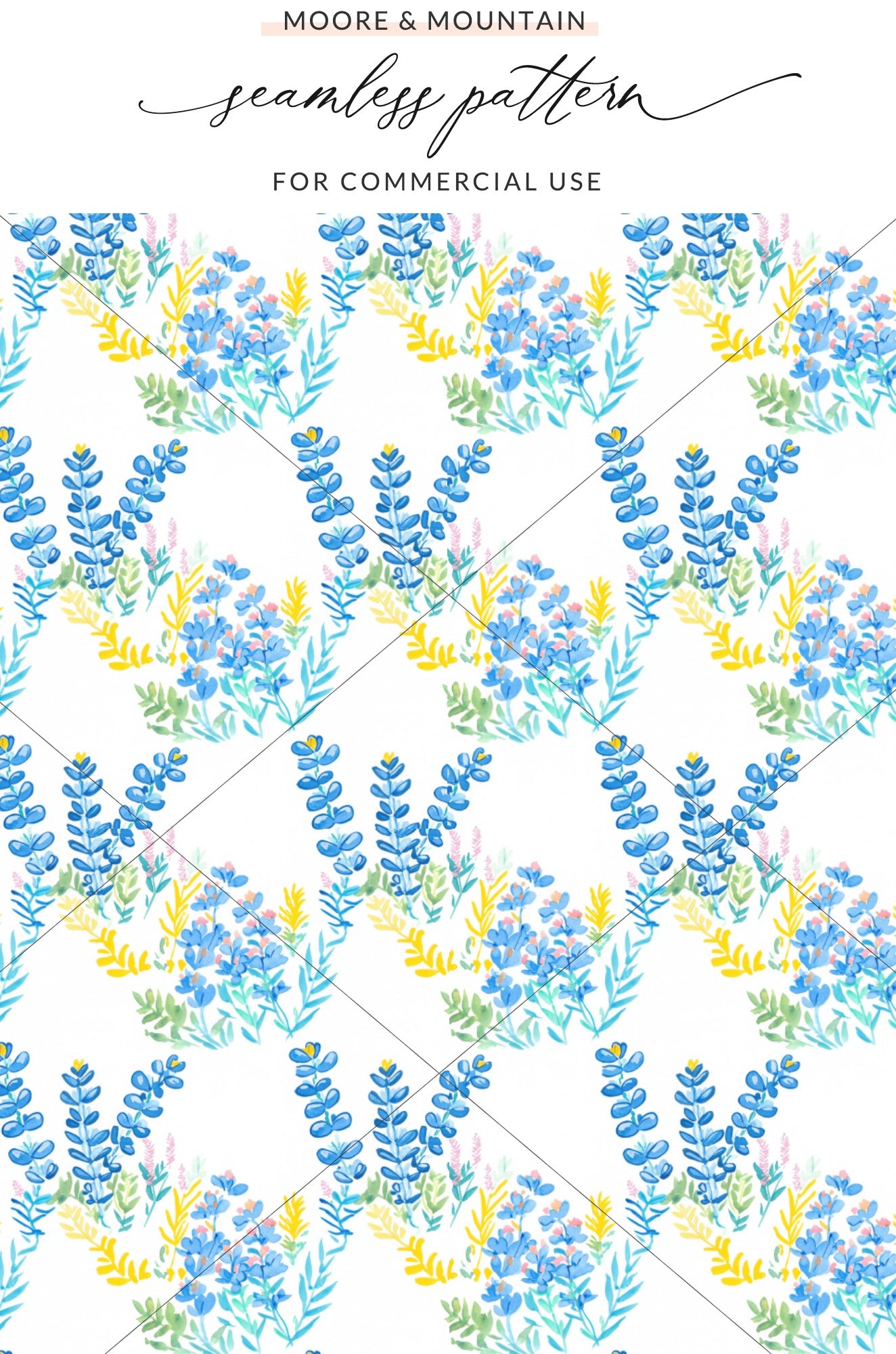 Bright Floral Seamless Pattern for Commercial Use