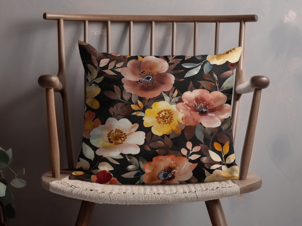 Elegant Floral Pattern Cushion for Home Decor