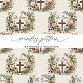 He Lives cross floral seamless pattern BY MOORE & MOUNTAIN product type
Christian
Easter
Religious
Cross
Floral
Wreath
He Lives
Seamless Pattern
Digital Design
Watercolor
Faith
Inspirational
Scripture
Boho
Botanical
Spring Design
Moore Mountain
Easter Floral
Pale Aesthetic
Unique Pattern