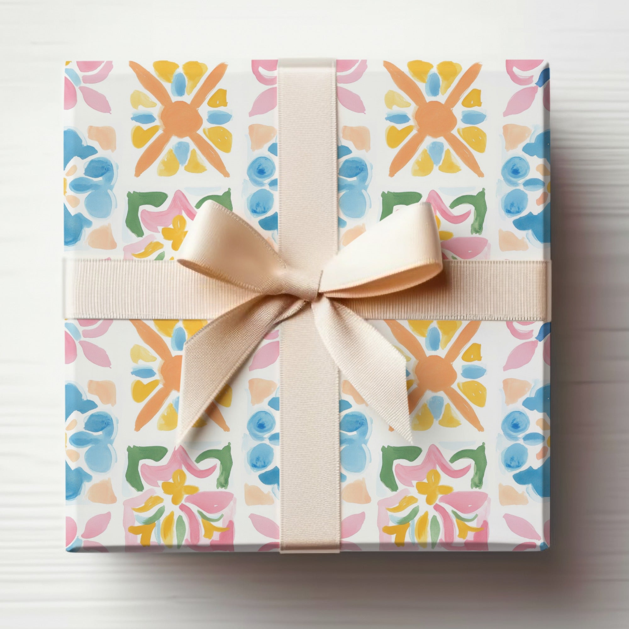Vibrant Abstract Tiled Pattern Decorative Colorful product type