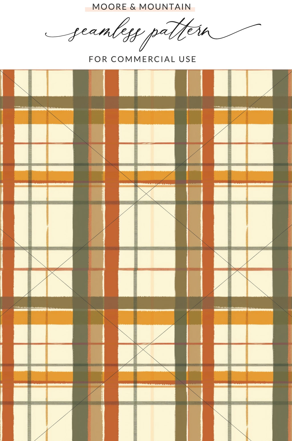 Autumn Color Plaid Seamless Pattern for Commercial Use