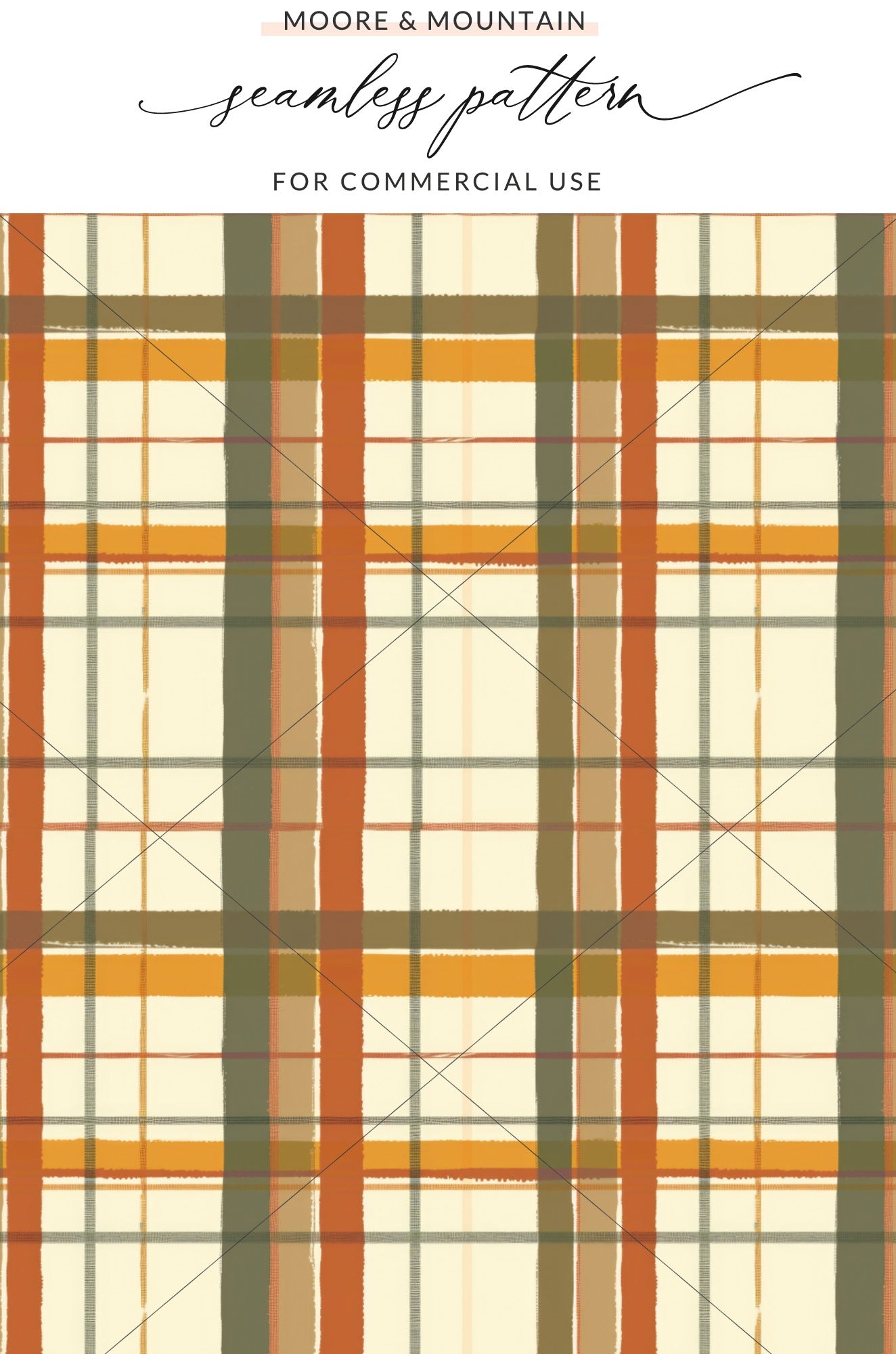 Autumn Color Plaid Seamless Pattern for Commercial Use
