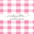 Pink and White Checker Seamless Pattern Digital Download