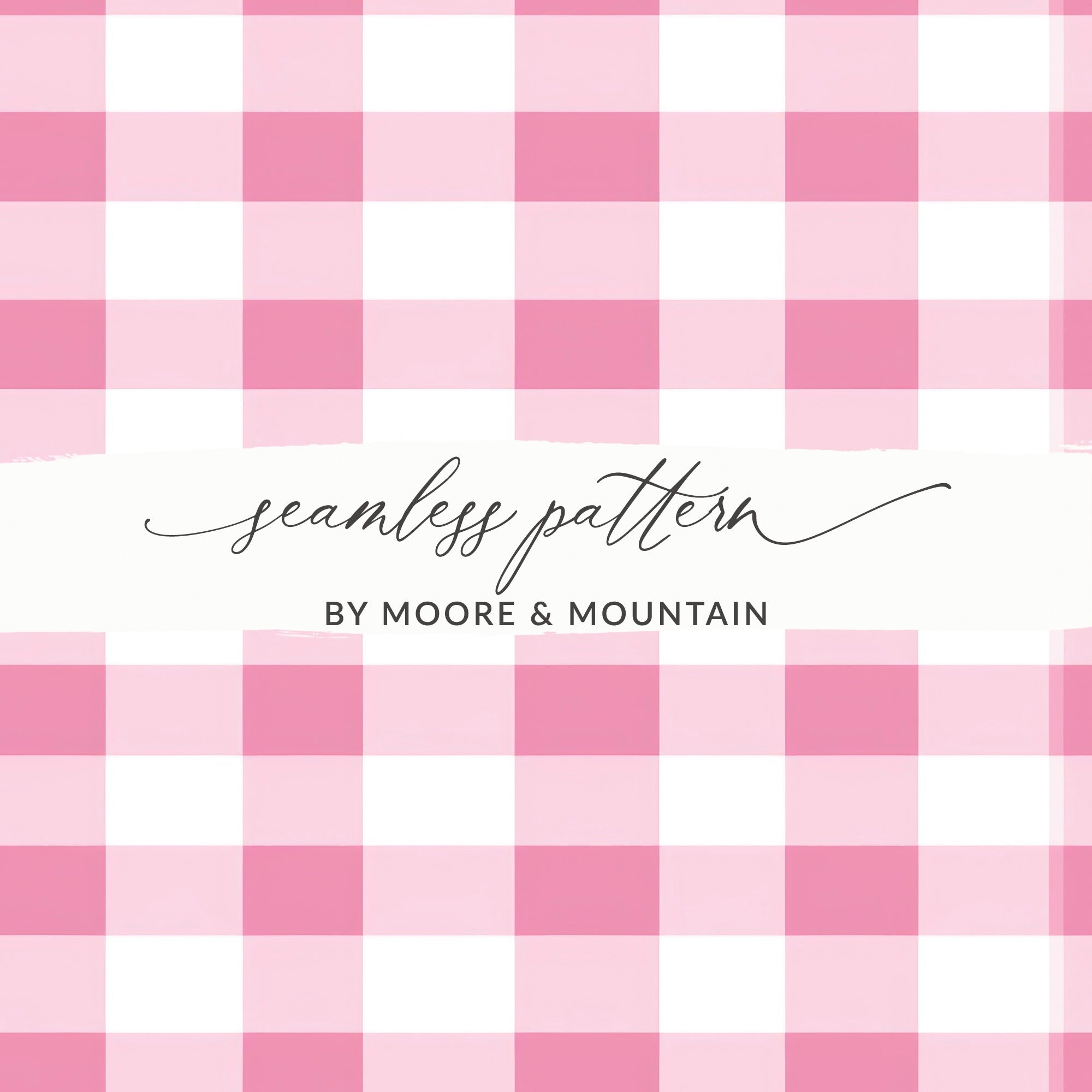 Pink and White Checker Seamless Pattern Digital Download