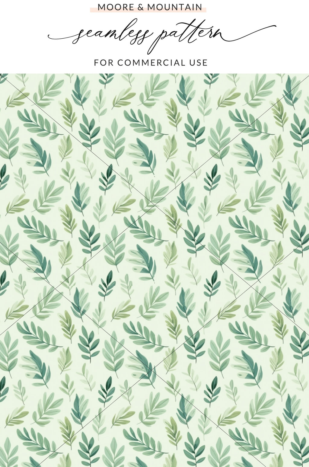 Moore & Mountain seamless pattern for commercial use